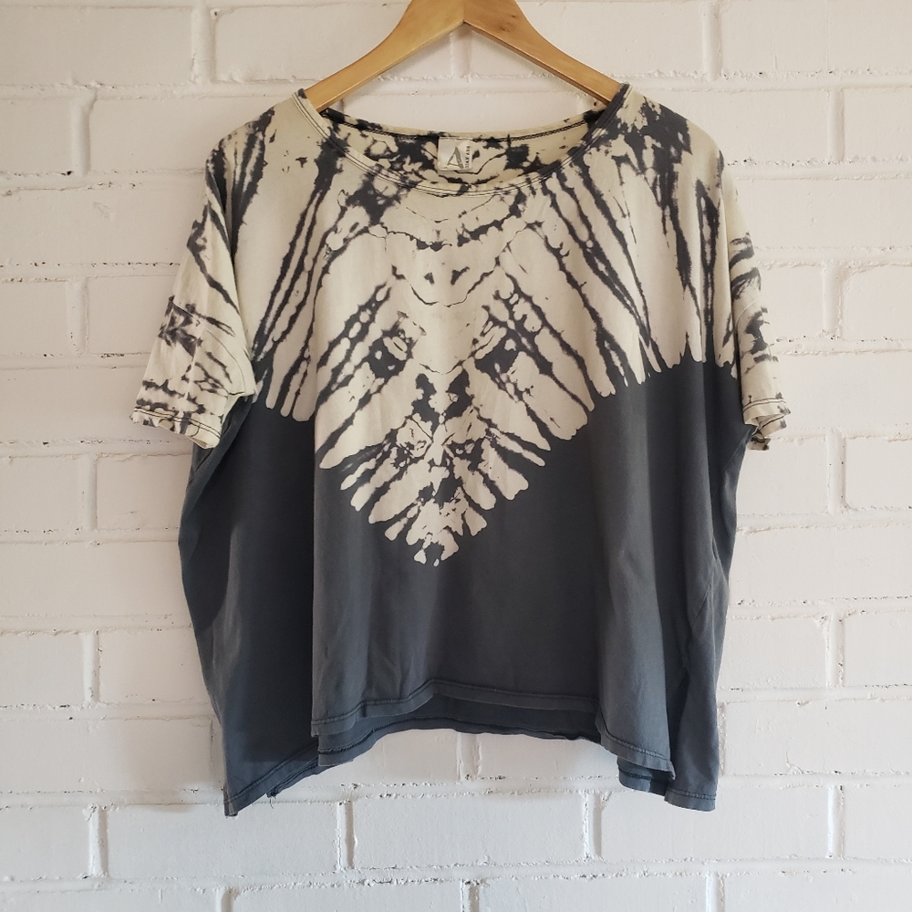 Boxy Grey Tie-Dye Tshirt